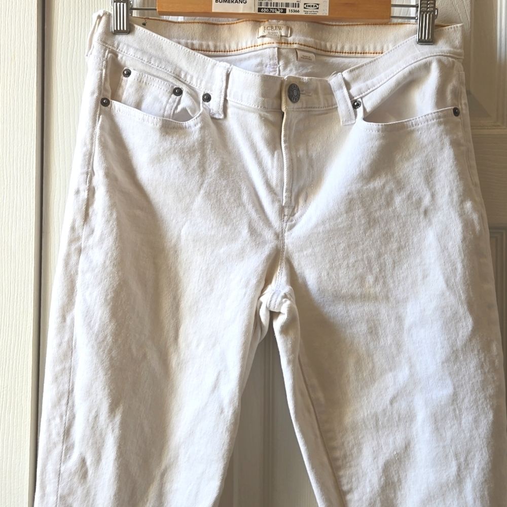J.crew stretch white jeans